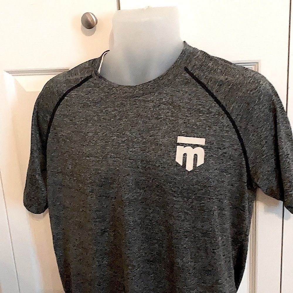 Mongoose Cycling Bicycle Shirt Grey Black Athletic Small S - EUC